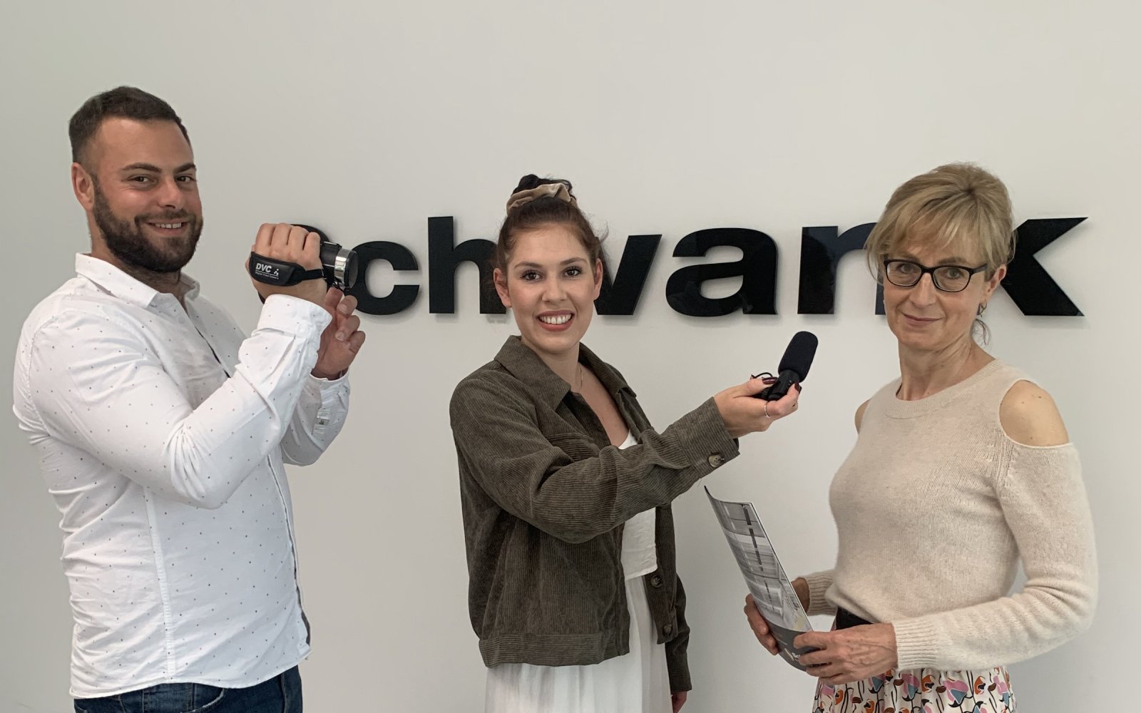 Employees from the marketing department at Schwank.