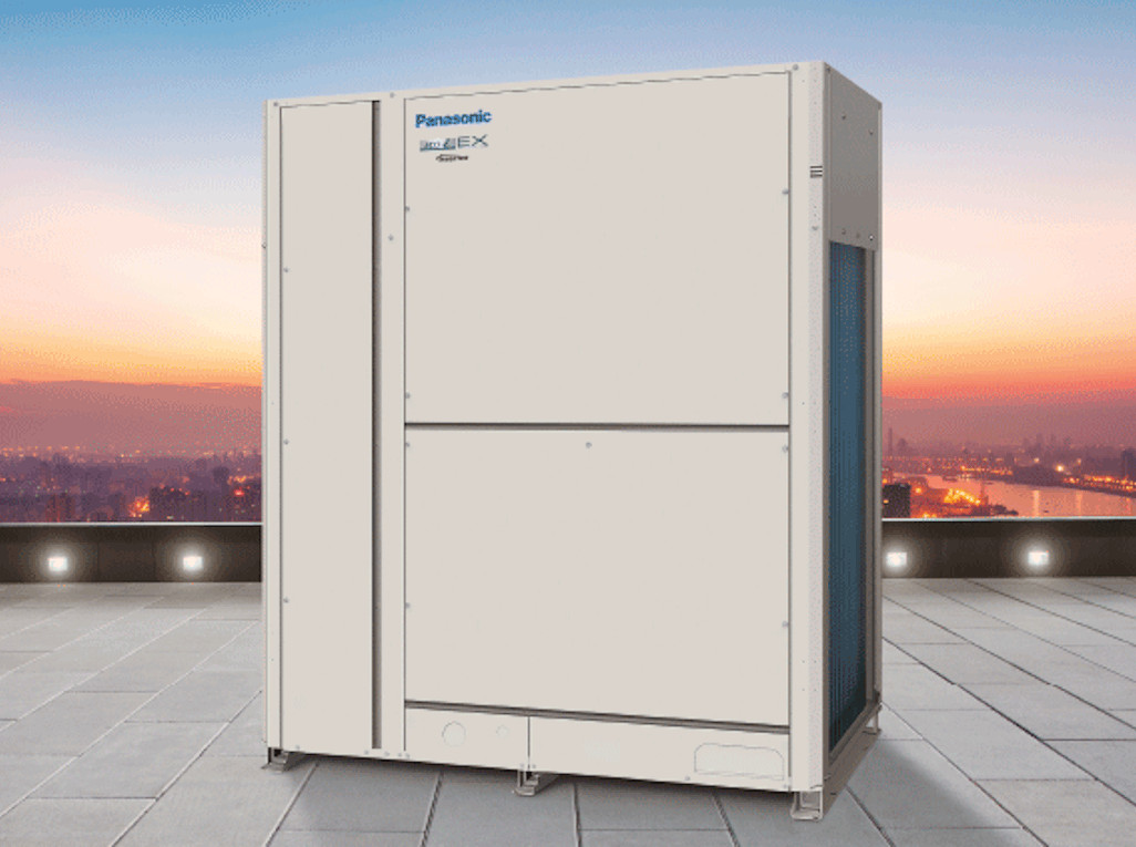A VRF heat pump system for industry and logistics.